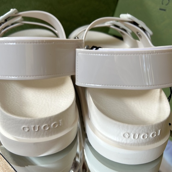 Gucci Dusty white Rubber Sandals size 41(11) - Picture 5 of 12